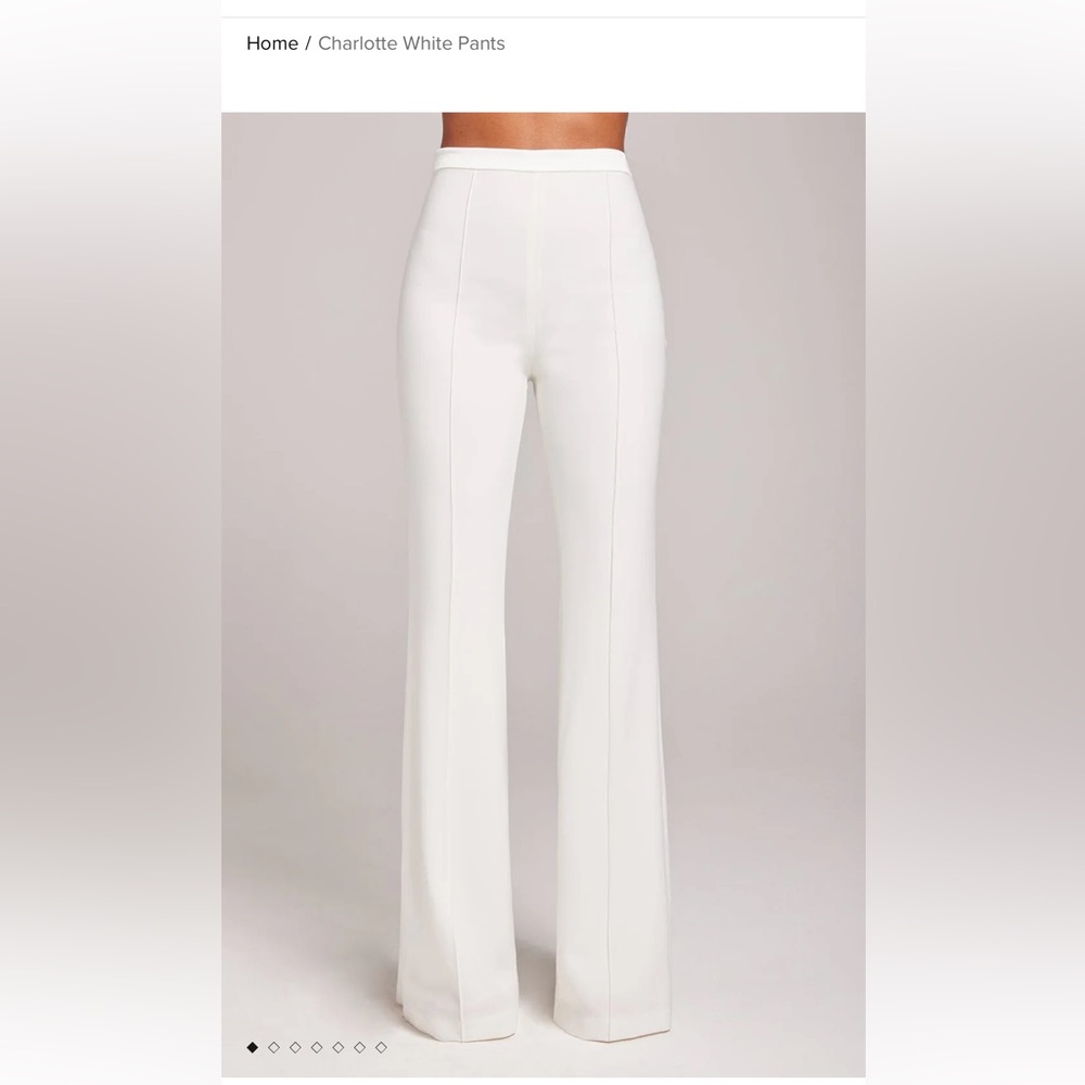 Nadine Merabi Charlotte white pants new with tags 2